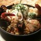 Traditional Spanish saffron rice dish w/ bell peppers,chorizo,diver scallop,shrimp,calamari,mussels. - Paella Mariscos at Talara