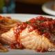 GRILLED SALMON - Grilled Salmon at Carrabba's