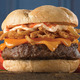 Hoochie Coochie Cajun Burger at Red Hot & Blue Restaurant
