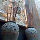 Huge Pottery Vases Filled With Towering Bamboo - Exterior at RockSugar Pan Asian Kitchen