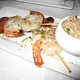 Andouille Sausage & Shrimp at Exposure Tapas Restaurant