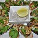 Grilled Mussels with Green Onion at Eight Heaven Restaurant and Lounge