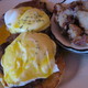 Steak & Eggs Benedict at Ann Sather Restaurant