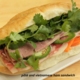 pâté and vietnamese ham sandwich at French Baguette