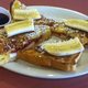 Almond crusted stuffed french toast at Crystal Fountain Cafe