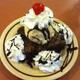 Brownie sundae at Crystal Fountain Cafe