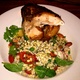 Succulent Tender Rotisserie Half Chicken with Delicious Barley Salad - Rotisserie Chicken with Barley Salad at Houston's