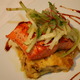 Wild BC Salmon with mushroom polenta & vermouth sauce - BC Wild Salmon at Monk McQueens Fresh Seafood and Oyster Bar