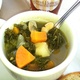 Closer View of the Kale and White Bean Soup of the Day - Dish at Sweet Butter Kitchen