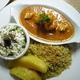 Prawns baked in a spicy tomato and feta sauce - Garides Uvetsi at Acropol