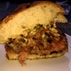 Side View of a BOA Slider Cut In Half - Dish at Boa Steakhouse