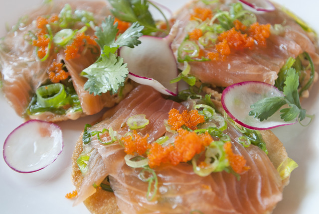 sushi pizza at Noka Contemporary Japanese cuisine & sushi bar