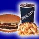 Braums Ice Cream Burger & fries - Dish at Braums Ice Cream