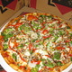 Vegetarian Pizza at Pizza Palace
