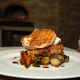 with baby carrots, brussel sprouts, potato puree - Crispy Chicken at Atlantic Standard Restaurant and Bar