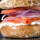 Miami Burger! Whole wheat ET bagel, nova lox, red onion, cream cheese, and tomato - Restaurant Menu at Georgetown Bagelry