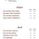 Legends at Rancho Solano Wine List - Restaurant Menu at Legends at Rancho Solano Sports Bar & Grill
