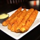 Pick- Sticks: Rice battered Zucchini with mustard sauce. - Pick-up Sticks at Charley Horse